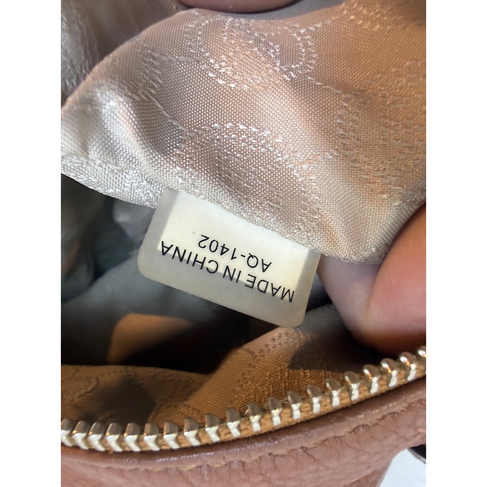 Michael Kors Bedford Brown Pebbled Leather Hobo Shoulder Bag Silver Hardware - Picture 12 of 14